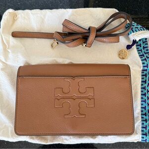 Tory Burch Brown Leather Crossbody Bag